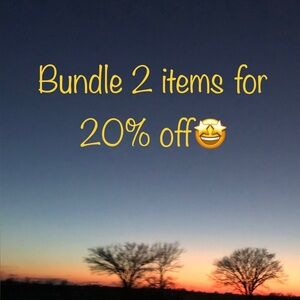 Bundle 2 items for 20% off.